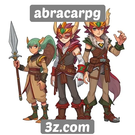 A evolução dos personagens no abracarpg